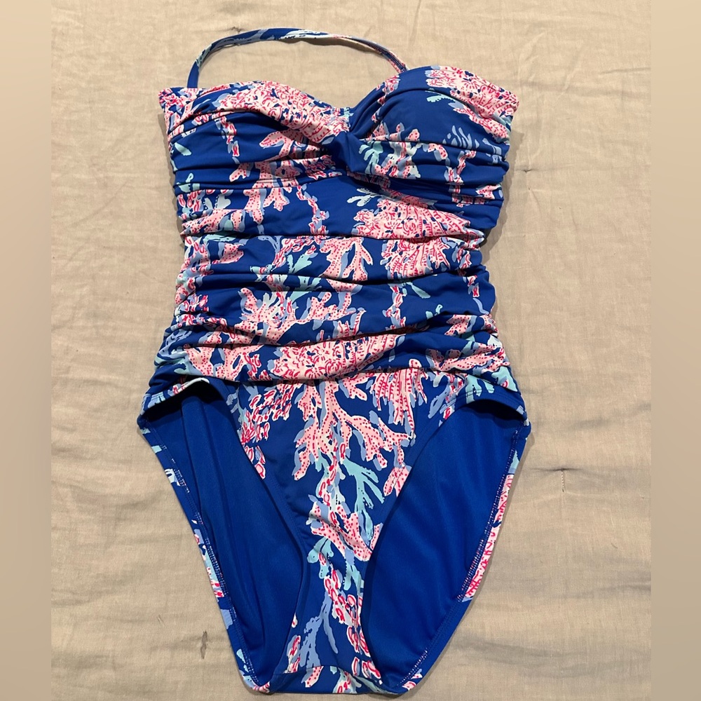 Lilly Pulitzer Flamenco One-Piece Swimsuit Size 8